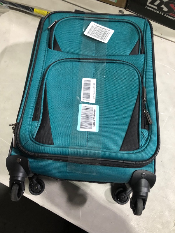 Photo 2 of *SEE NOTES* U.S. Traveler Aviron Bay 23-in. Expandable Softside Luggage Spinner Wheels Teal