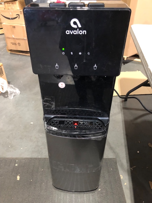 Photo 4 of Avalon A3BLK Self Cleaning Bottom Loading Water Cooler Dispenser, 3 Temperature-UL/Energy Star Approved-Black Stainless Steel