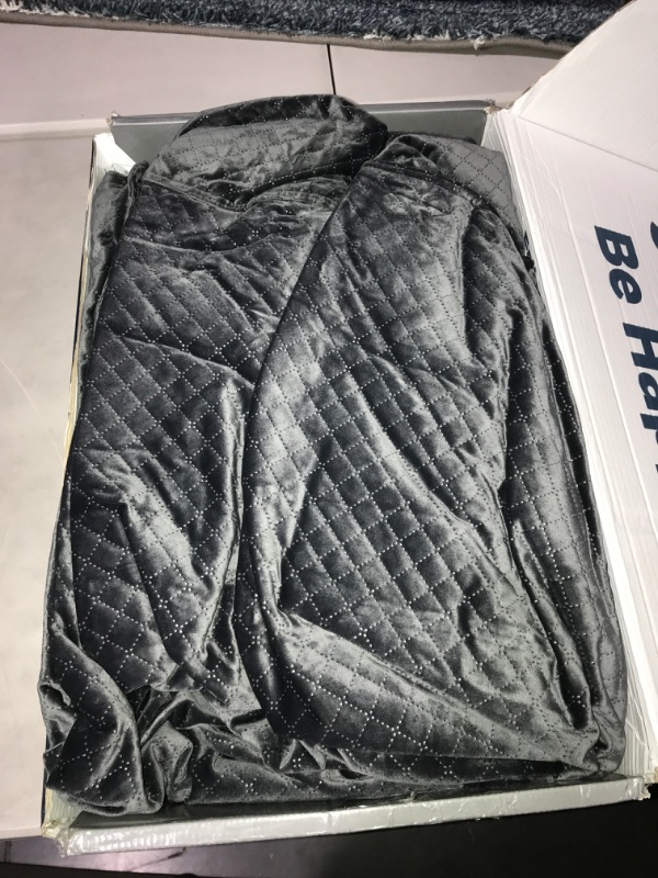 Photo 2 of BlanQuil 15lbs Original Weighted Blanket Shadow