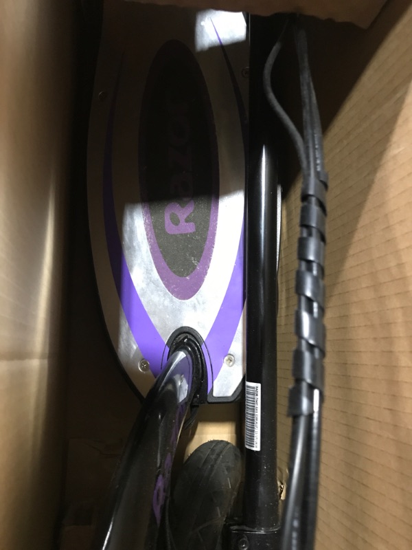 Photo 3 of **SEE NOTES** Razor Power Core E100 Electric Scooter - Purple/Black