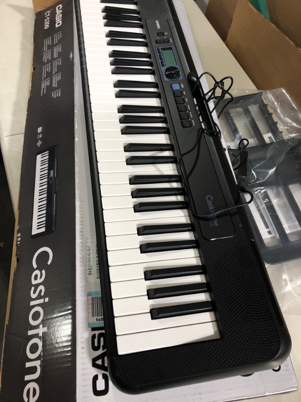 Photo 2 of **PARTS ONLY** Casio Casiotone CT-S300 61-Key Portable Keyboard with USB & On-Stage KS7190 Classic Single-X Keyboard Stand 
