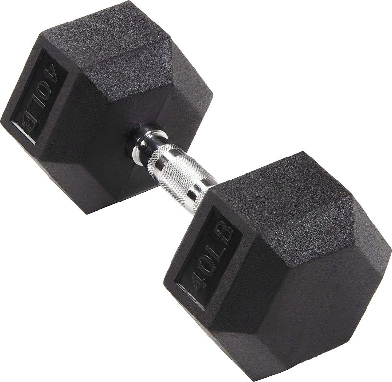 Photo 1 of 
BalanceFrom Rubber Encased Hex Dumbbell 40lbs 