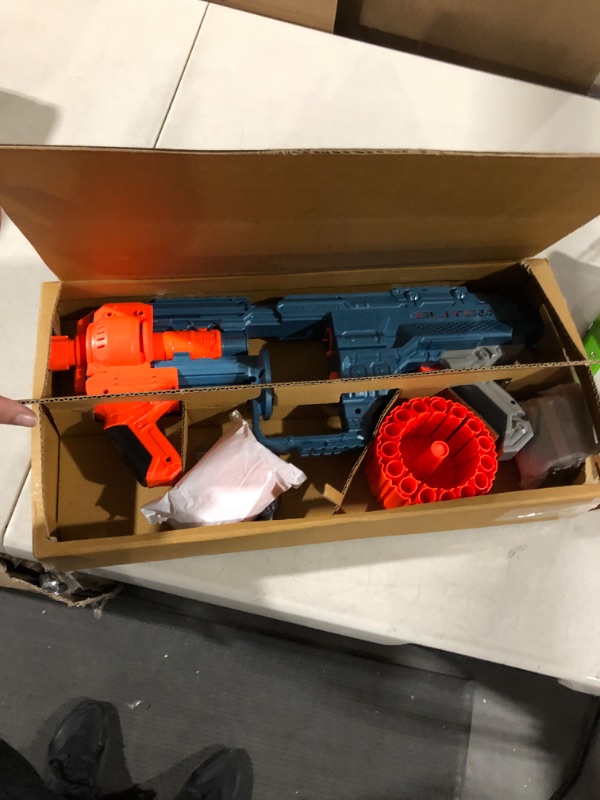 Photo 4 of *NEW** NERF Elite 2.0 Shockwave RD-15 Blaster, 30 Darts, 15-Dart Rotating Drum