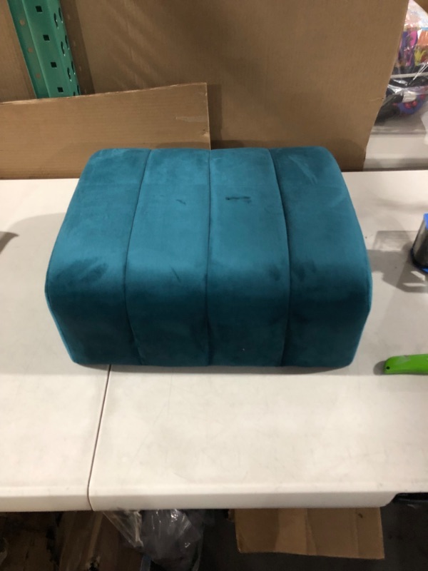 Photo 1 of *SEE NOTES*** Ball & Cast Upholstered Velvet Ottoman