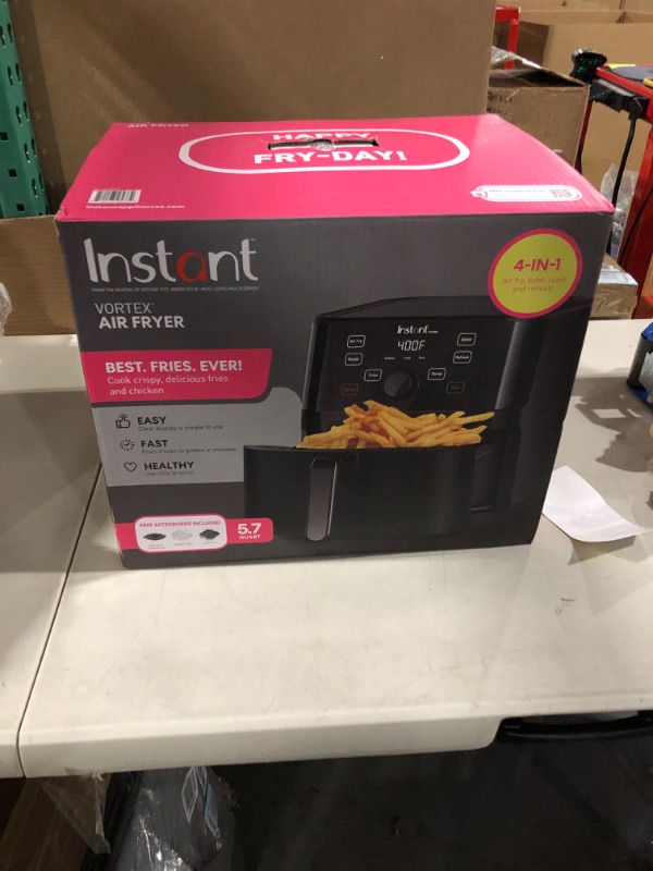 Photo 3 of *NEW* UNTESTED* Instant Vortex 5.7 Quart Air Fryer