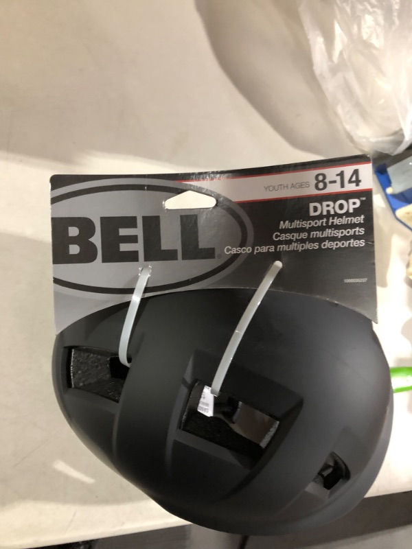 Photo 2 of *SEE NOTES*** Bell Drop Youth BMX Bike and Skate Helmet, Matte Black