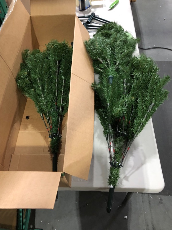 Photo 3 of *SEE NOTES** National Tree Company Artificial Full Christmas Tree, Green, North Valley Spruce, Includes Stand, 6 Feet 6 ft Tree