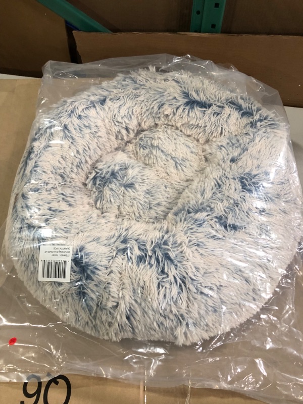 Photo 3 of *BRAND NEW** Best Friends by Sheri The Original Calming Donut Cat and Dog Bed in Shag Fur Denim, Small 23x23 