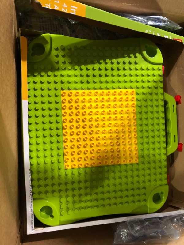 Photo 1 of 3-in-1 Kids Activity Table, Compatible for Lego Duplo and Mega Blocks