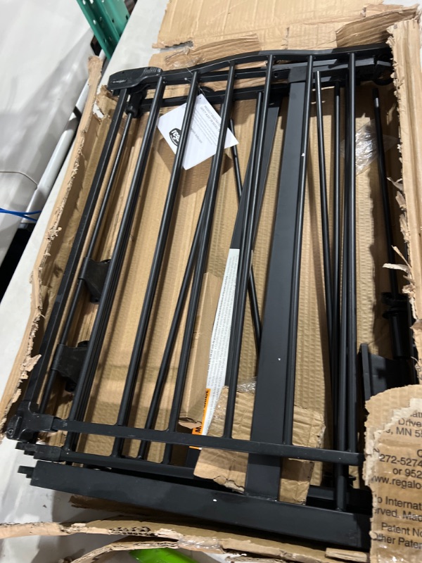 Photo 1 of **SEE NOTES**
Regalo Deluxe Home Accents Widespan Safety Gate, 74.5" W x 28" H, Includes 4 Wall Mounts , Black 74 Inch Black