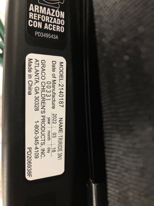 Photo 3 of Graco TriRide 3 in 1 Car Seat | 3 Modes of Use from Rear Facing to Highback Booster Car Seat, Clybourne