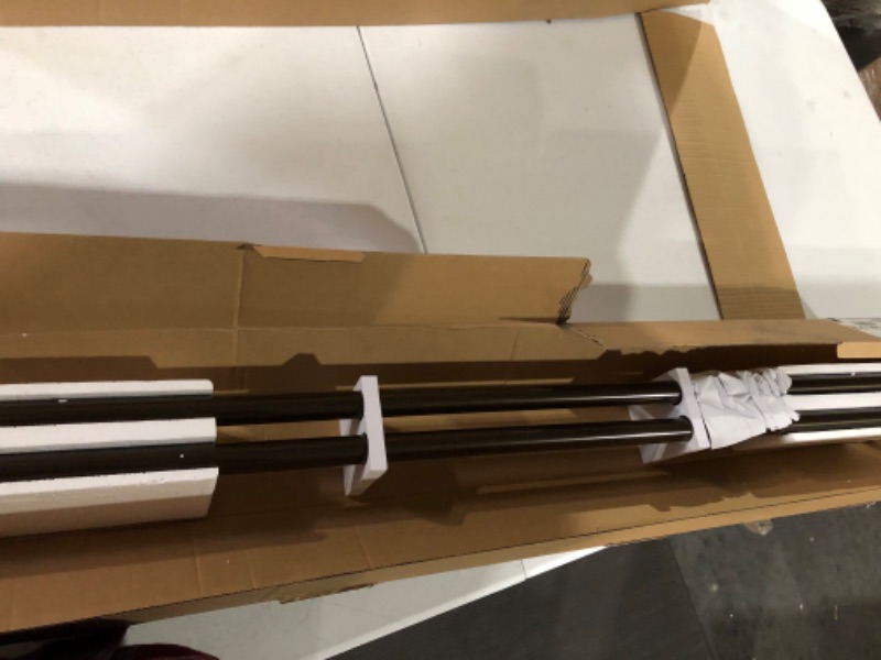 Photo 1 of 1 Inch Curtain Rod Telescoping Single Drapery Rod 72 to 144 Inches 