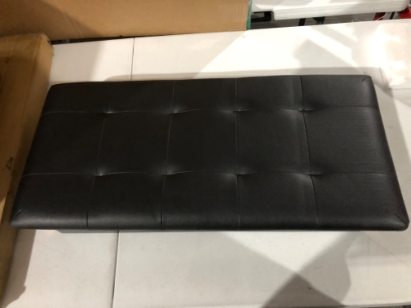 Photo 1 of **SEE NOTES**SONGMICS Duet Piano Bench with Padded Cushion and Storage Compartment