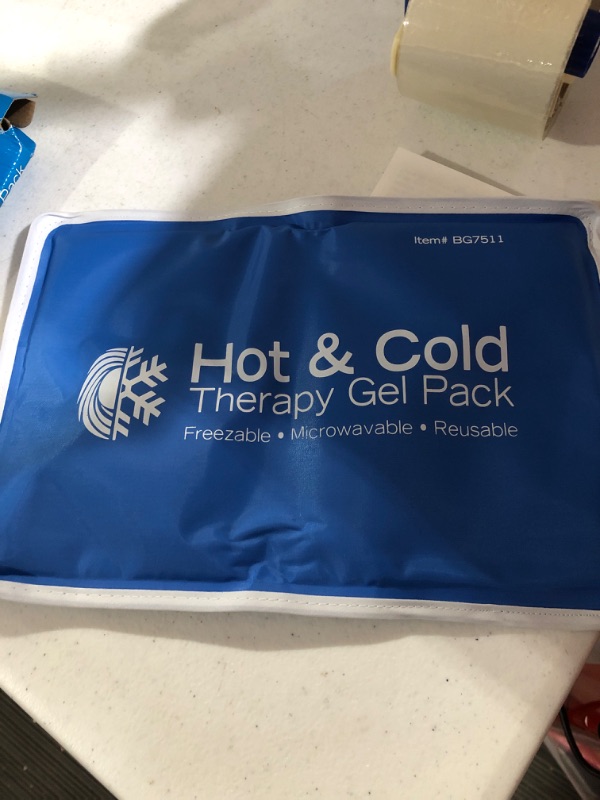 Photo 2 of Koo-Care Large Flexible Gel Ice Pack & Neoprene Wrap with Elastic Straps for Hot Cold Therapy  (11" X 14")