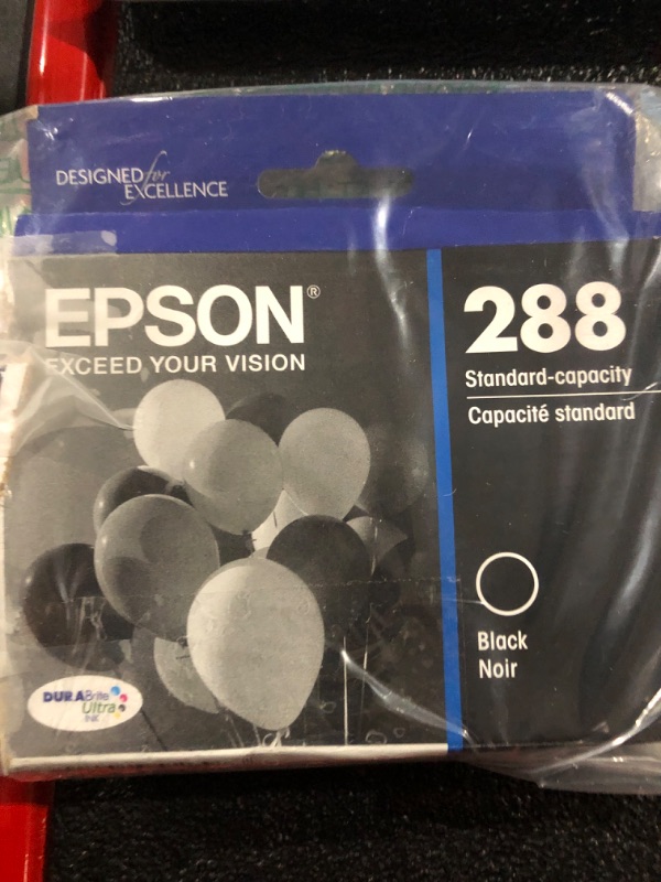 Photo 1 of EPSON T288 DURABrite Ultra Ink Standard Capacity Black Cartridge (T288120-S) for select Epson Expression Printers
