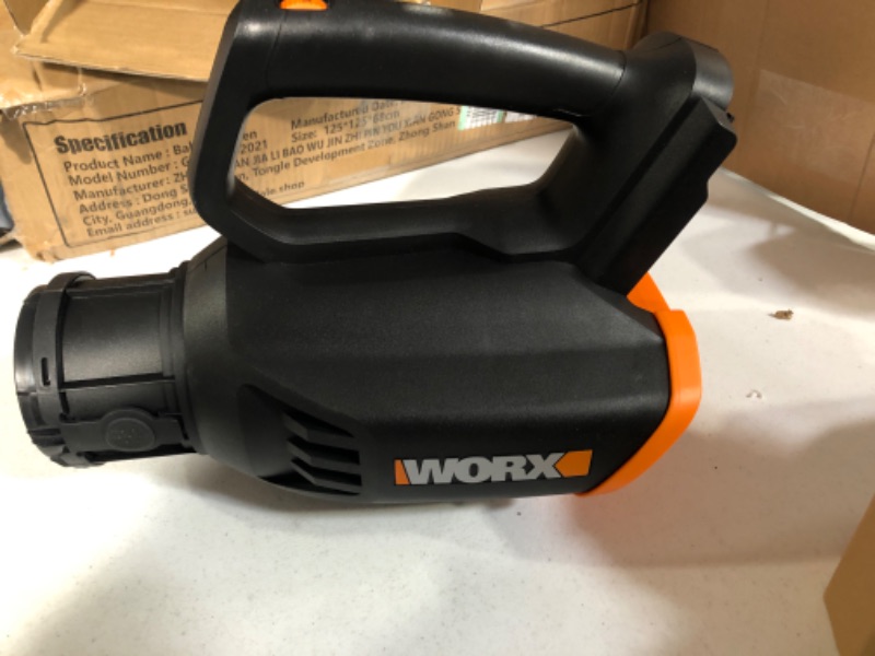 Photo 4 of ** SEE NOTES** WORX 20V Turbine Cordless Two-Speed Leaf Blower Power Share - WG547 (Battery & Charger)