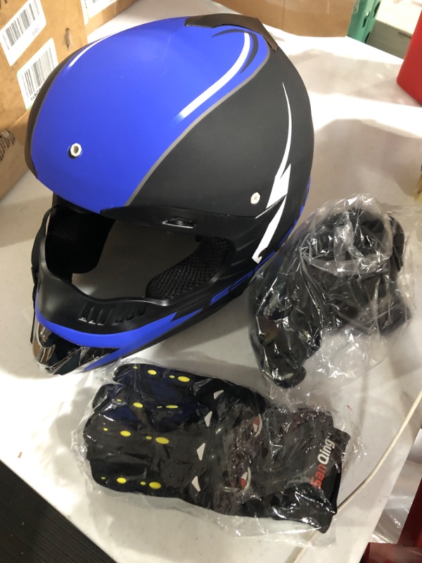 Photo 2 of Youth and Kids Motocross Helmet,Outdoor Full Face Dirt Bike Helmets ATV Offroad Youth 