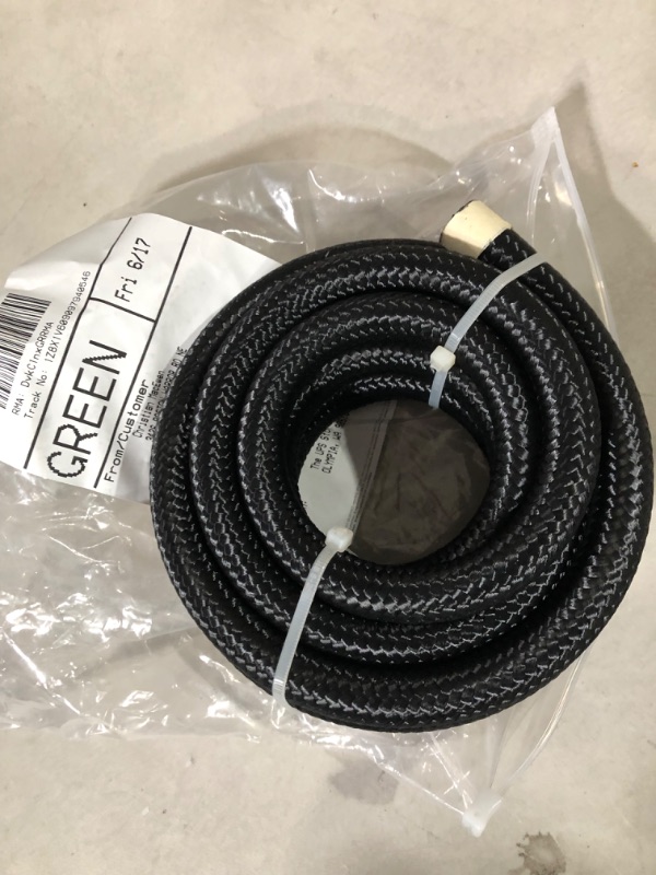 Photo 2 of 8AN 1/2" Fuel Line Hose 10FT Braided Nylon Stainless Steel High-Pressure Transmission Cooler Hose for Oil, Gas, Fuel, Hydraulic