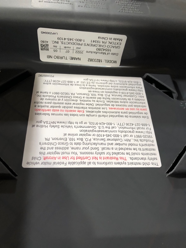 Photo 1 of Graco TurboBooster Backless Booster Car Seat, Galaxy