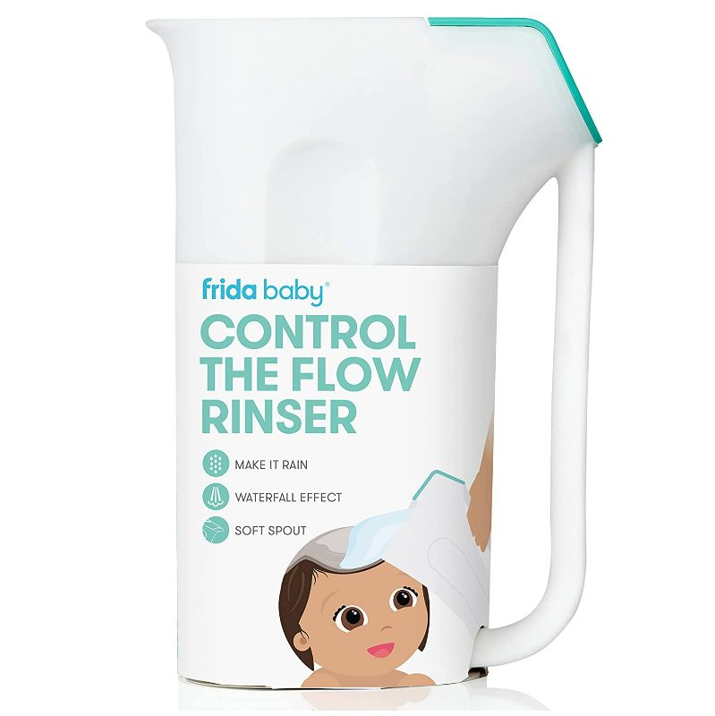 Photo 1 of Control The Flow Rinser by Frida Baby Bath Time Rinse Cup with Easy Grip Handle 