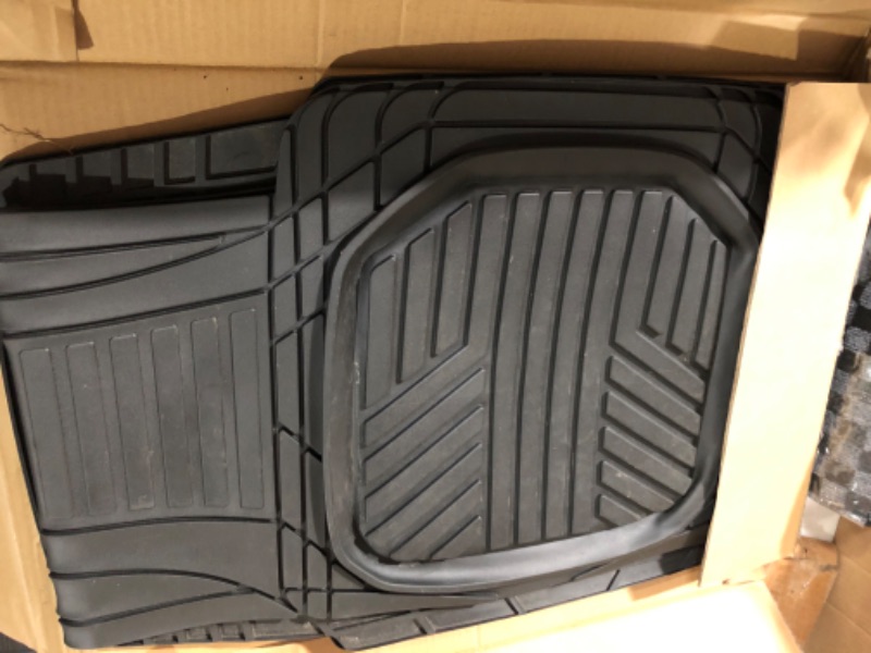 Photo 2 of Motor Trend 3-Row Heavy Duty Rubber Floor Mats & Liners fu