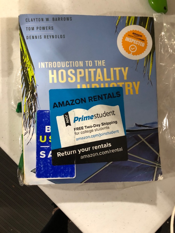 Photo 1 of Introduction to the Hospitality Industry 8th Edition