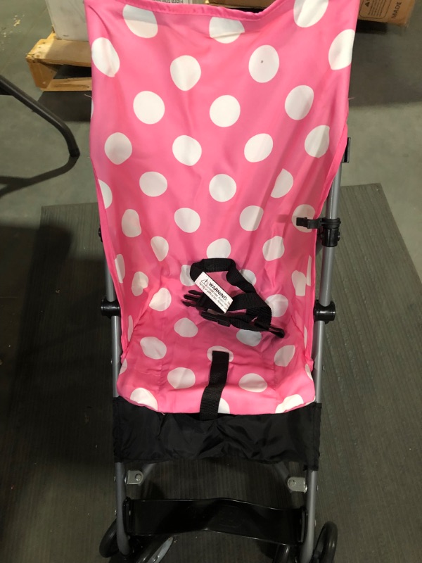 Photo 2 of Disney Umbrella Stroller with Basket, Pink Minnie