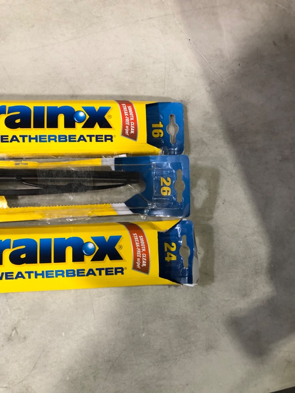 Photo 3 of Set of 3 - Rain-X RX30224 Weatherbeater Wiper Blade - 24-Inches + 26-inches + 16 inches