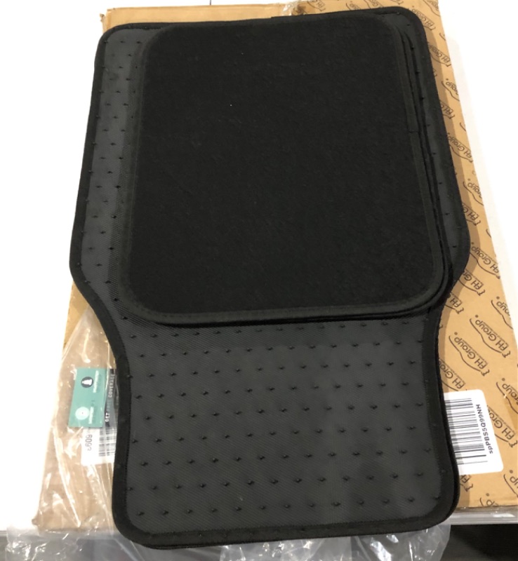 Photo 1 of FH Group Car Floor Mats - Carpet Floor Mats for Cars, Universal Fit Automotive Floor Mats, All Purpose Car Floor Mats, Carpet Protector Mat for Most Sedan, SUV, Truck Floor Mats Black