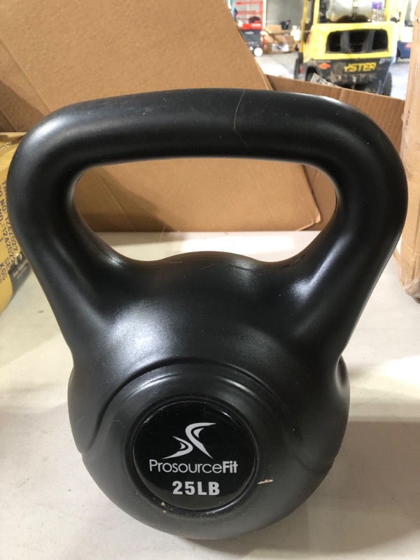 Photo 2 of [USED] ProSource Vinyl Plastic Kettlebell 25lbs