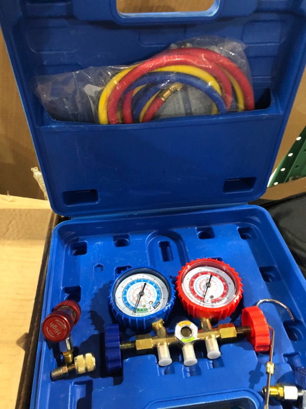 Photo 3 of [USED] 1-Stage Vacuum Pump and Manifold Gauge 