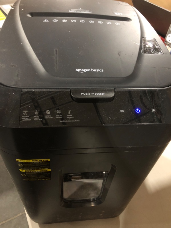 Photo 2 of Amazon Basics 150-Sheet Autofeed Micro-Cut Paper Shredder