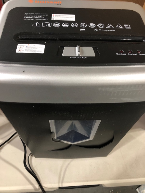 Photo 1 of Bonsaii 14-Sheet Office Paper Shredder(non-functional parts only)