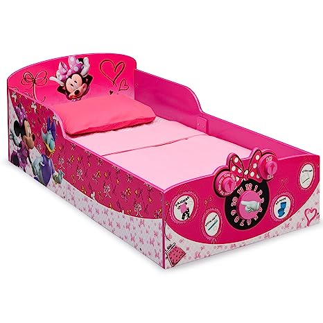 Photo 2 of Delta Children Interactive Wood Toddler Bed - Greenguard Gold Certified, Disney Minnie Mouse