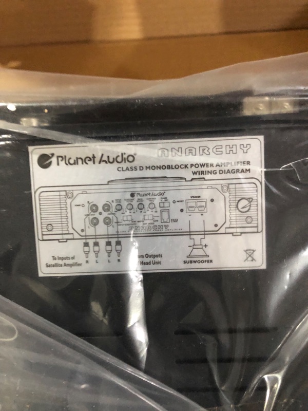 Photo 5 of Planet Audio AC5000.1D Anarchy Series Car Amplifier - 5000 High Output, Class D, Monoblock, 1 Ohm Stable, Low Level Inputs, Low Pass Crossover, Mosfet Power Supply