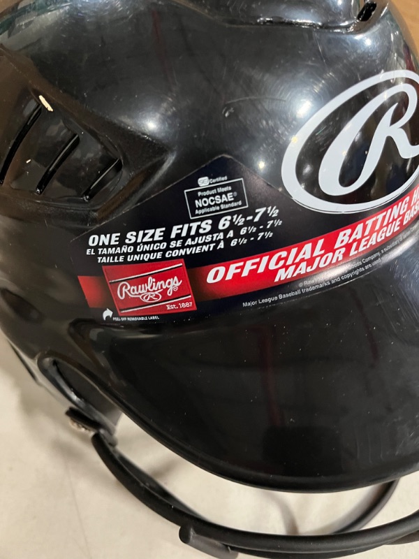 Photo 3 of *SEE NOTES* Rawlings | COOLFLO Batting Helmet | 6 1/2" - 7 1/2" Black 