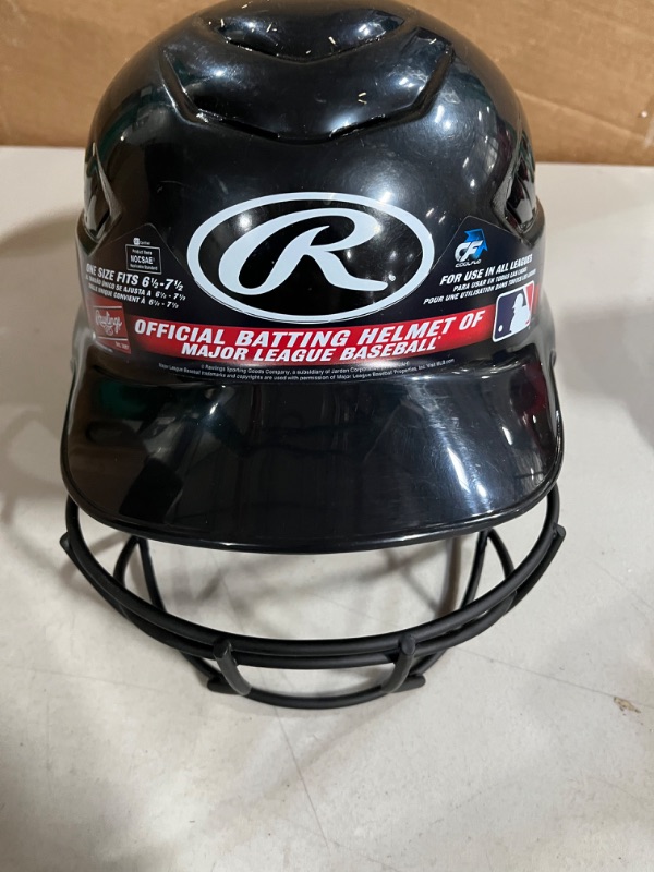 Photo 2 of *SEE NOTES* Rawlings | COOLFLO Batting Helmet | 6 1/2" - 7 1/2" Black 