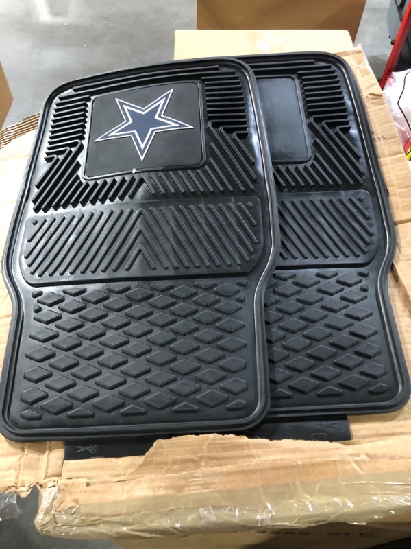 Photo 2 of FANMATS - 8274 NFL Dallas Cowboys Vinyl Heavy Duty Car Mat,Set of two,  Front