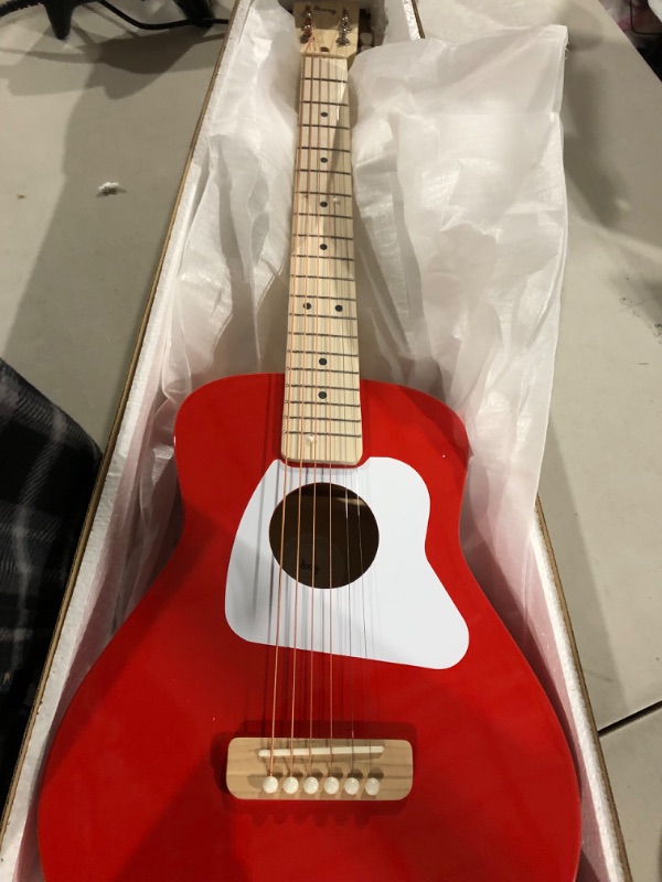 Photo 2 of *CHECK NOTES* Loog Pro VI Acoustic kids real guitar for Beginners Compact size Ages 9+ Learning app and Lessons included Red
