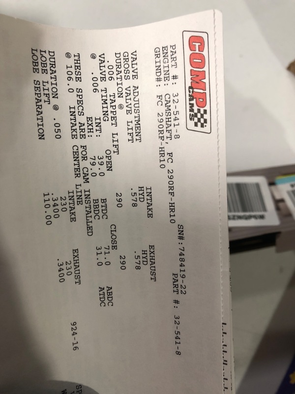 Photo 1 of Comp Cams CL32-421-8 Magnum 215/215 Hydraulic Roller Cam and Lifter Kit for Ford 351C, 351M-400M Camshaft Only 2,500-6,000 RPM Range