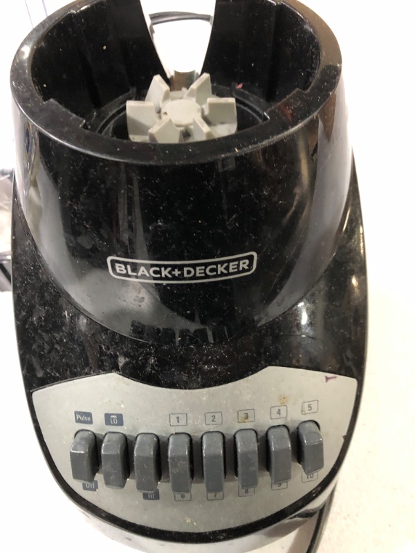 Photo 3 of ** SEE  NOTES** BLACK+DECKER Crush Master 10-Speed Blender, Black, BL2010BP