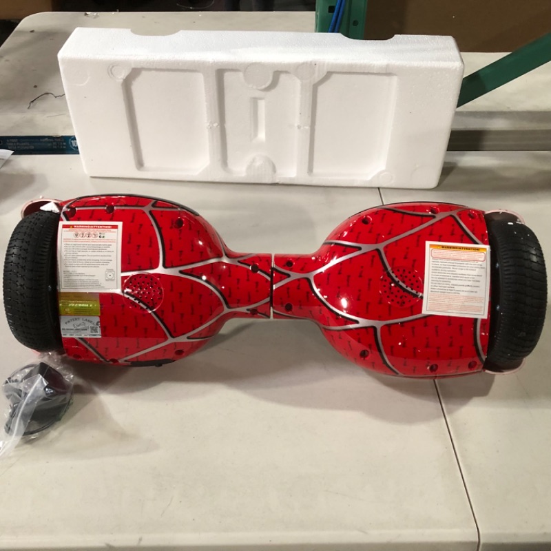 Photo 2 of Emaxusa Hoverboard for Kids, with Bluetooth Speaker and LED Lights 6.5" Self Balancing Scooter Hoverboard for Kids Ages 6-12 Red