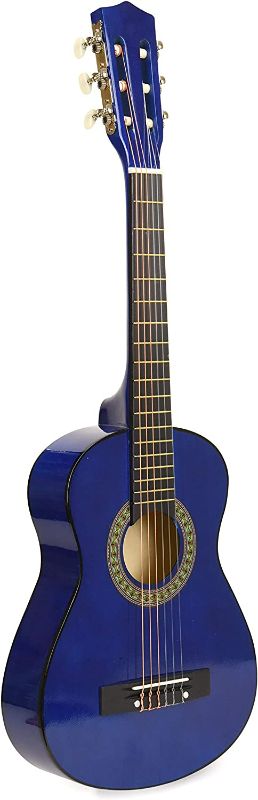 Photo 2 of 30" Wood Guitar with Case and Accessories for Beginners (Blue) Right Handed Blue