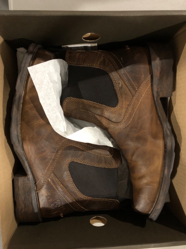 Photo 2 of Ariat Midtown Rambler Boot – Men's Leather, Square Toe, Western Boot 8.5 Wide Barn Brown