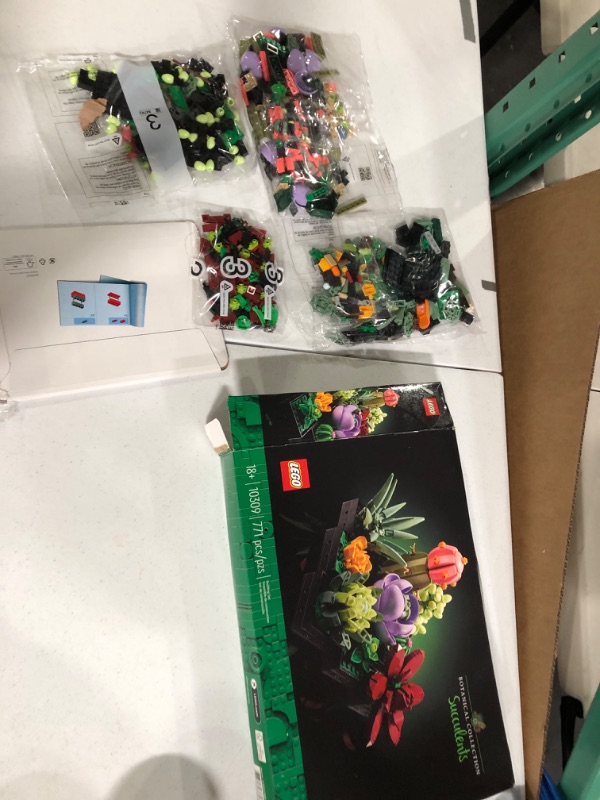 Photo 2 of ***MISSING COMPONENTS*** LEGO Icons Succulents 10309 Building Set for Adults (771 Pieces)