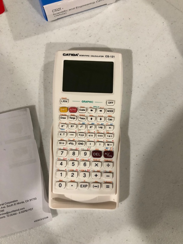 Photo 2 of Scientific Calculator with Graphic Functions - Multiple Modes with Intuitive Interface - Perfect for Beginner and Advanced Courses, High School or College White