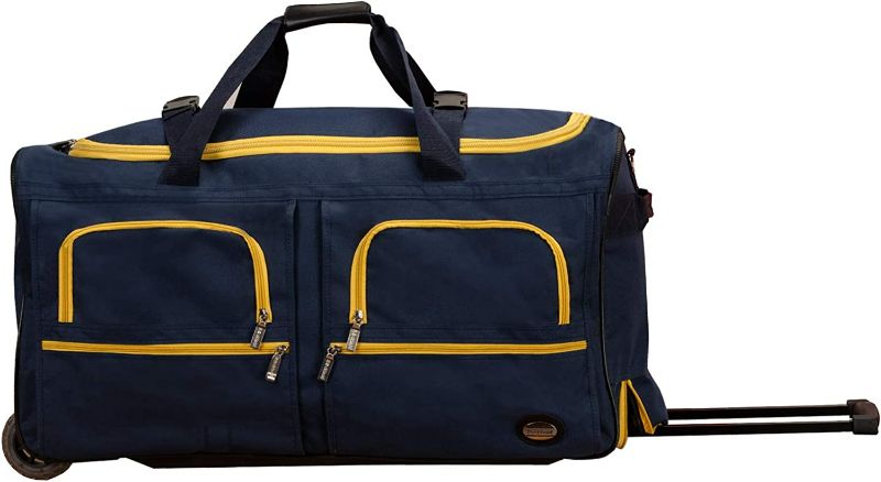 Photo 1 of Rockland Rolling Duffel Bag, Navy, 30-Inch