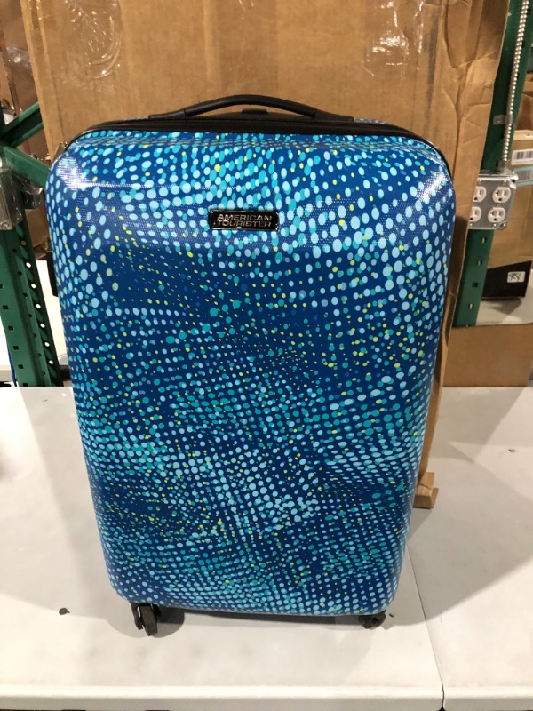 Photo 3 of American Tourister Moonlight Hardside Expandable Luggage, Blue Dots