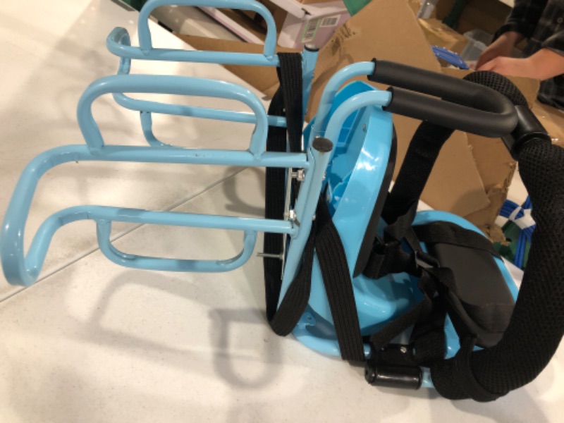 Photo 3 of **SEE NOTES**
OUSEXI Rear Child Bike Seat, Rear Mounted Kids Bike Seat with Seat Cushion, Back Child Seat Blue