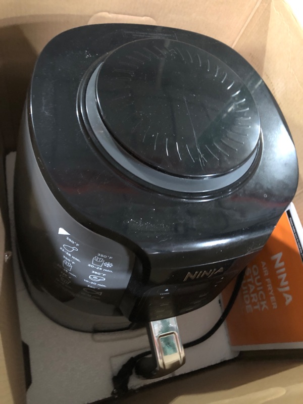 Photo 2 of *SEE NOTES** Ninja AF101 Air Fryer that Crisps, Roasts, Reheats, & Dehydrates, 4 Quart Capacity, & High Gloss Finish, Black/Grey 4 Quarts